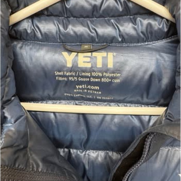 Yeti Men's Navy Puffer Jacket - Picture 3 of 3
